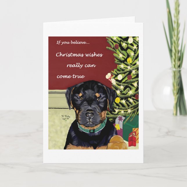 Carte de voeux de Noël avec texte intérieur (Devant)