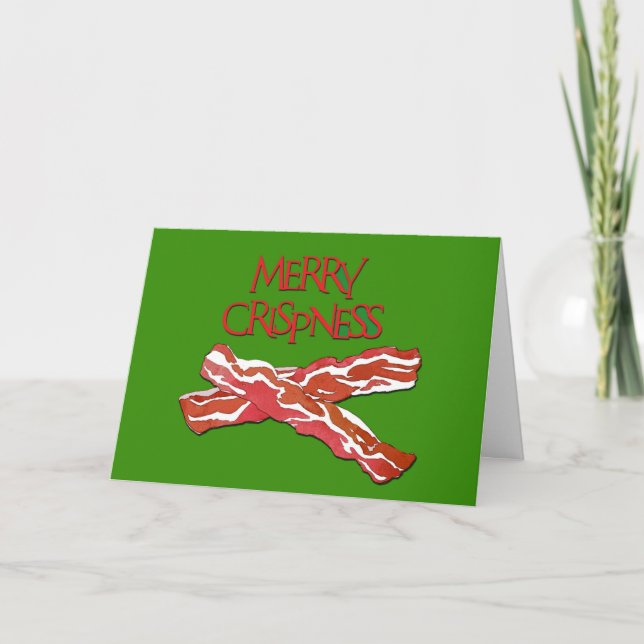 Carte de voeux de Noël Bacon (Devant)