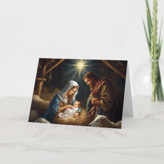 Carte de vœux de Noël bébé Jésus série #2