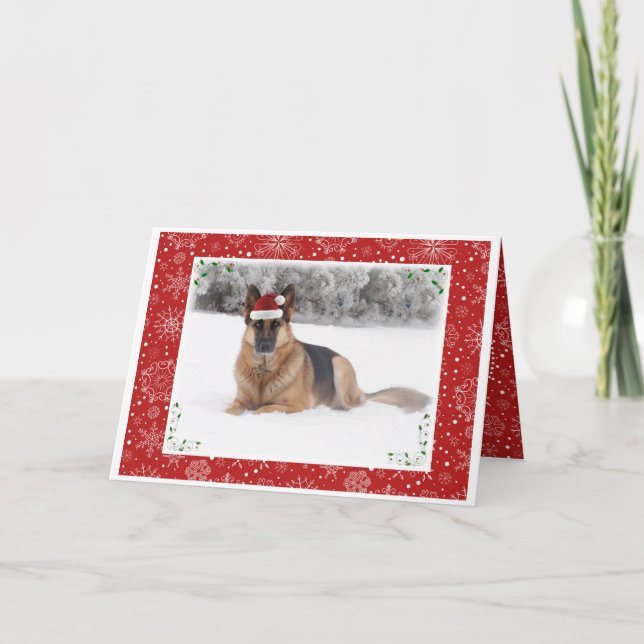 Carte de vœux de Noël Berger Allemand (Devant)