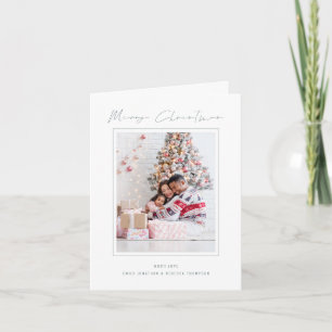 Carte de vœux de Noël calendrier photo moderne 202
