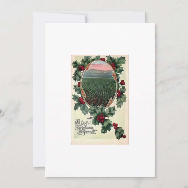 Carte de vœux de Noël California Christmas Flat (Devant)