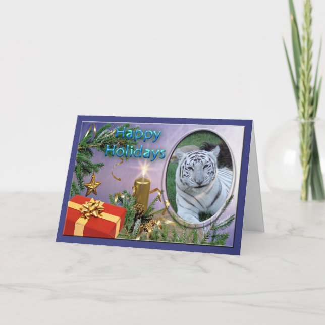 Carte de voeux de Noël Cameron & Zabu (Devant)