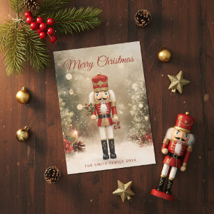Carte de vœux de Noël Casse-Noisette Famille