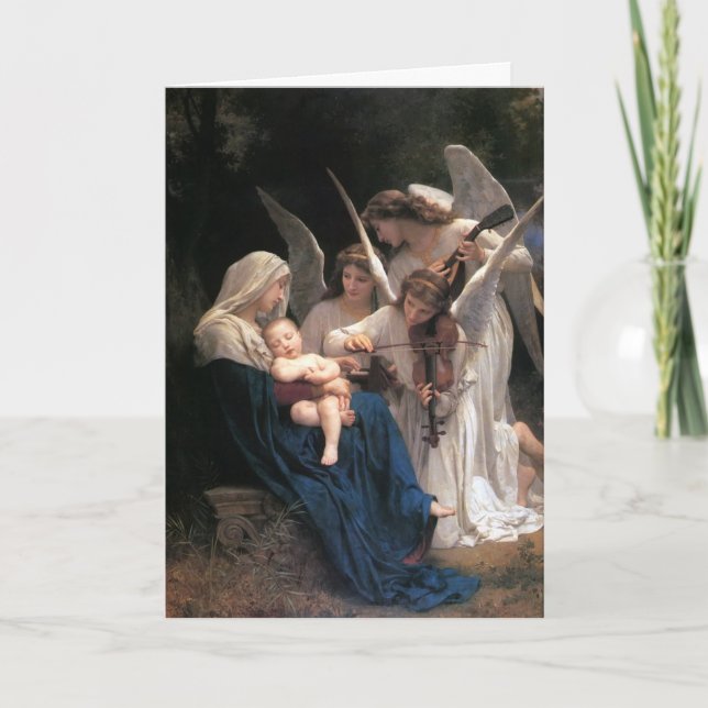 Carte de voeux de Noël "Chanson Des Anges" (Devant)