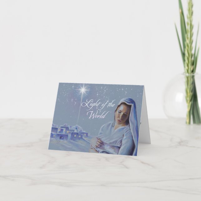 Carte de voeux de Noël chrétien (Devant)