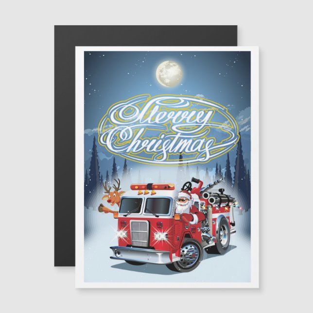 carte de vœux de Noël Chrustmas (Devant / Derrière)