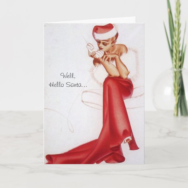 Carte de voeux de Noël coquine (Devant)
