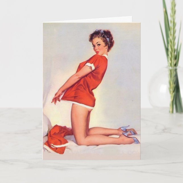 Carte de voeux de Noël coquine (Devant)