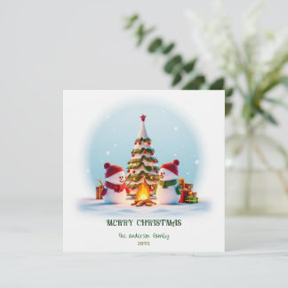 Carte de vœux de Noël Cozy Christmas Cheer, bonhom