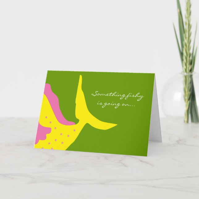 Carte de voeux de Noël Cute Bubble Fish (Devant)