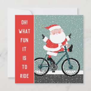 Carte de vœux de Noël cyclisme