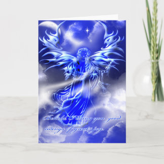 Carte de voeux de Noël d'ange