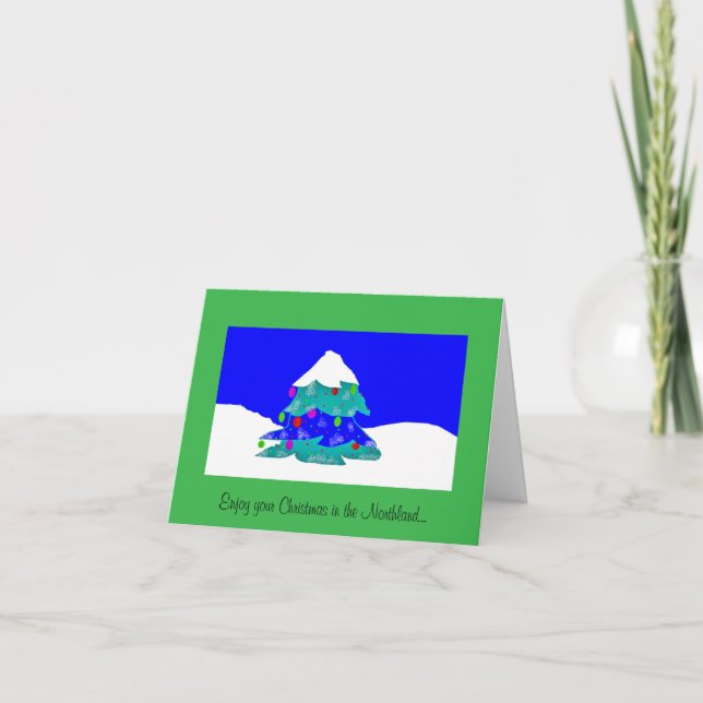 Carte de vœux de Noël dans le Northland (Devant)