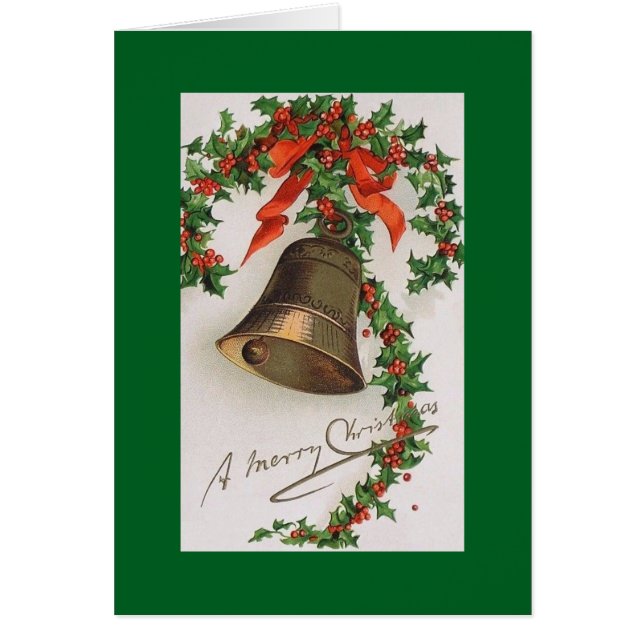 Carte de voeux de Noël de Bell de Victoria (Devant)