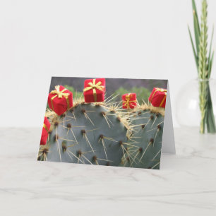 Carte de voeux de Noël de cactus
