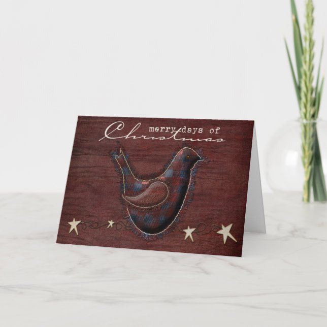 Carte de vœux de Noël de campagne (Devant)
