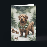 Carte de voeux de Noël de chien d'Otterhound<br><div class="desc">Vivez un tourbillon de vacances amusant avec ce chien de Noël de conception ludique! Plein d'énergie festive,  il capture la joie de la saison avec un thème fantasque et chaleureux,  parfait pour répandre la joie.</div>
