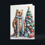 Carte de voeux de Noël de chien Komondor<br><div class="desc">Vivez un tourbillon de vacances amusant avec ce chien de Noël de conception ludique! Plein d'énergie festive,  il capture la joie de la saison avec un thème fantasque et chaleureux,  parfait pour répandre la joie.</div>