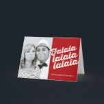 Carte de voeux de Noël de Falalala<br><div class="desc">Conçu par fat*fa*tin. Facile à customiser avec votre propre texte,  photo ou image. Pour des demandes personnalisées,  veuillez contacter fat*fa*tin directement. Des frais personnalisés s'appliquent. www.zazzle.com/fat_fa_tin www.zazzle.com/color_therapy www.zazzle.com/fatfatin_blue_knot www.zazzle.com/fatfatin_red_knot www.zazzle.com/fatfatin_mini_me www.zazzle.com/fatfatin_box www.zazzle.com/fatfatin_design www.zazzle.com/fatfatin_ink</div>