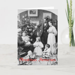 Carte de voeux de Noël de famille