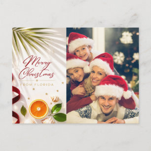 Carte de vœux de Noël de famille en Floride
