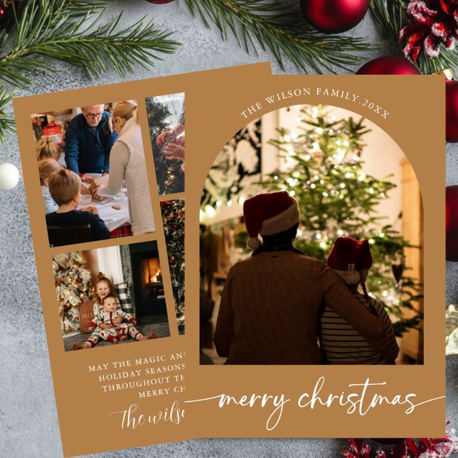 Carte de vœux de Noël de famille festive (Créateur téléchargé)