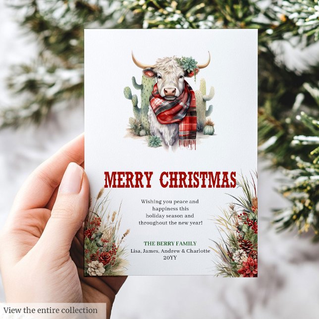 Carte de vœux de Noël de ferme fichier numérique (Farmhouse Christmas greeting card digital file

)