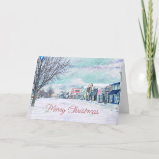 Carte de vœux de Noël de Mackinac City