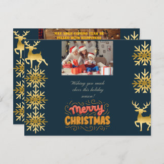 Carte de voeux de Noël de mariée