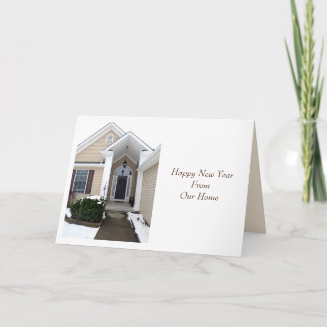 Carte de vœux de Noël de notre maison à la vôtre (Devant)