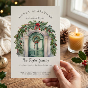 Carte de vœux de Noël De notre maison à la vôtre