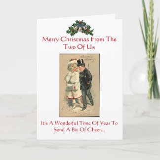 Carte de voeux de Noël de nous deux