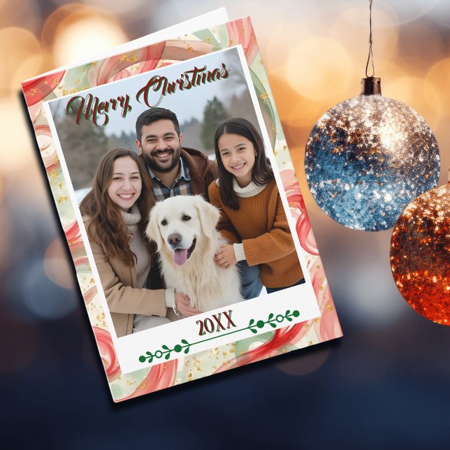 Carte de vœux de Noël de photo de famille festive (Créateur téléchargé)