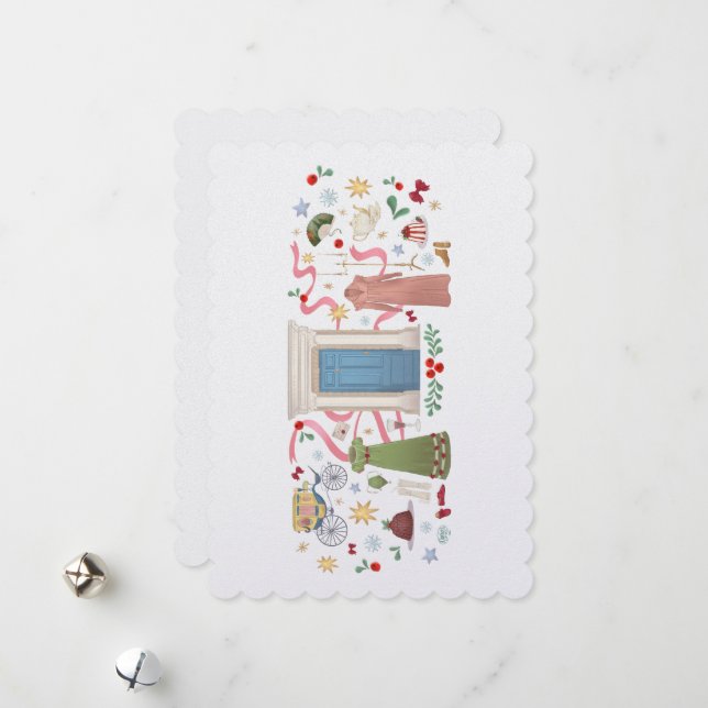 Carte de vœux de Noël de Randalls Flat (Devant/Arrière en situation)