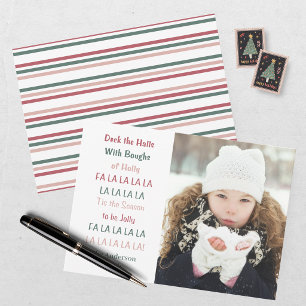 Carte de vœux de Noël Deck The Halls