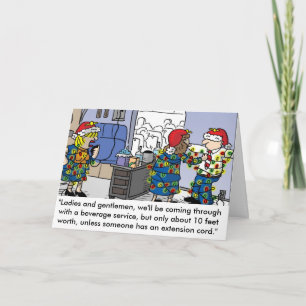 Carte de voeux de Noël des agents de bord