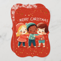 Carte de voeux de Noël des camarades de classe