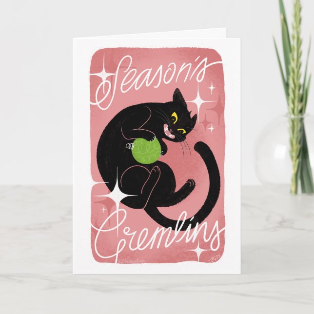 Carte de vœux de Noël des Gremlins de la saison (Devant)