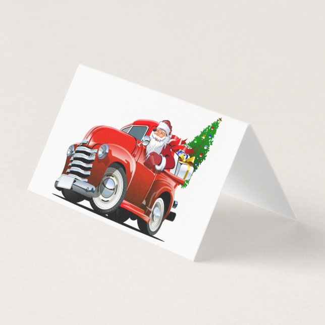 Carte de vœux de Noël dessin animé (Front)