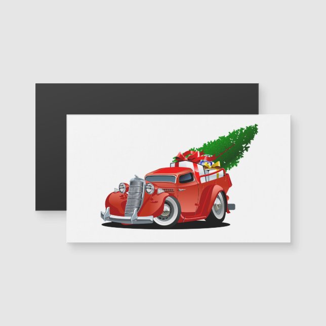 Carte de vœux de Noël dessin animé (Devant / Derrière)