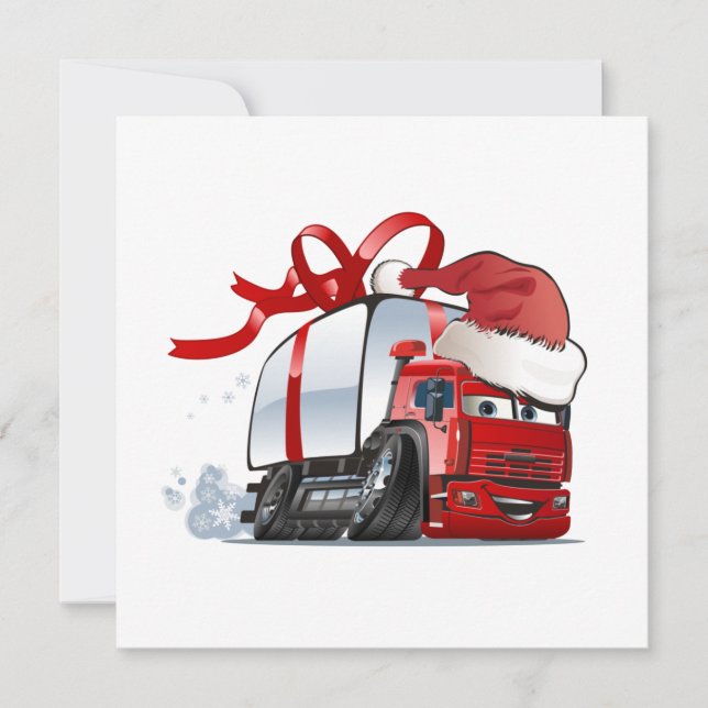 Carte de vœux de Noël dessin animé (Devant)