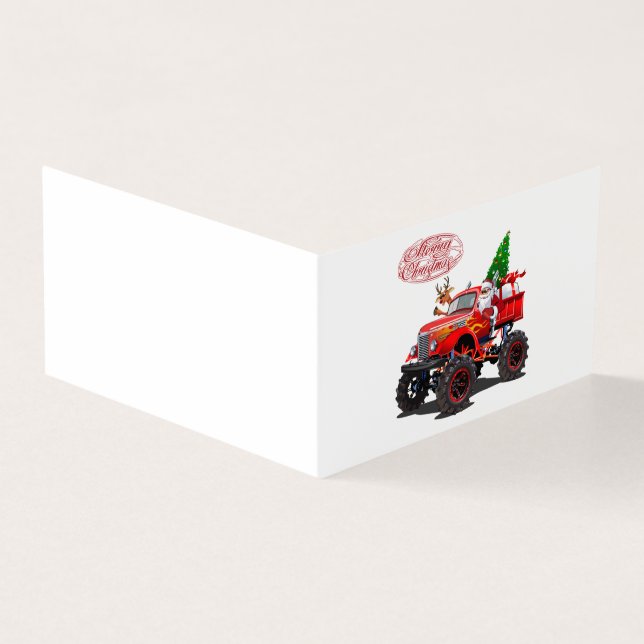 Carte de vœux de Noël dessin animé (Outside)