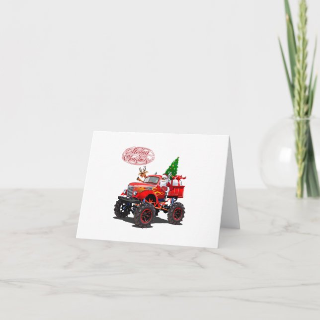 Carte de vœux de Noël dessin animé (Devant)