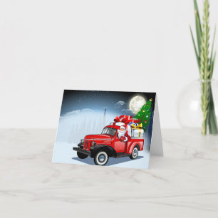 Carte de vœux de Noël dessin animé