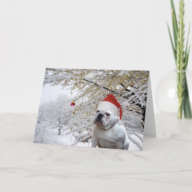 Carte de voeux de Noël Doggie (Devant)