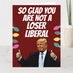 CARTE DE VŒUX DE NOËL DRÔLE DE DONALD TRUMP