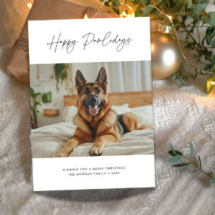 Carte de vœux de Noël drôle pour chien Berger Alle