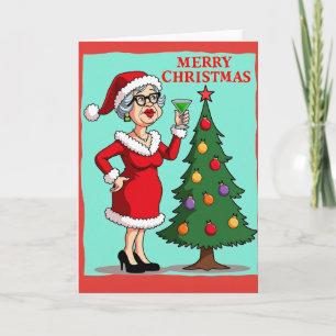 Carte de vœux de Noël élégante
