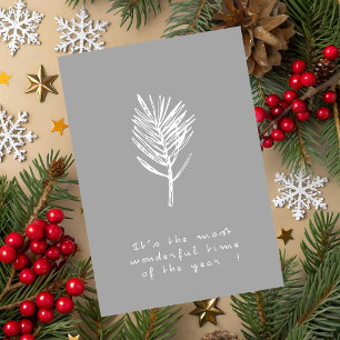 Carte de vœux de Noël élégante et minimaliste